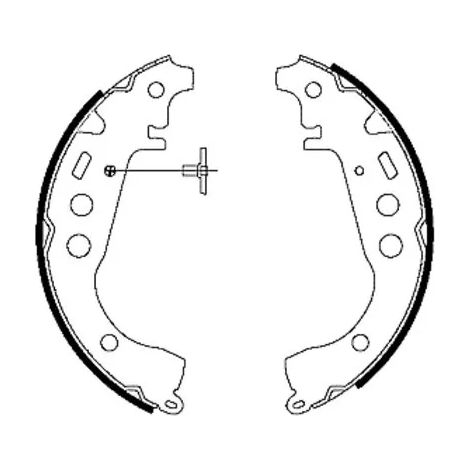 Jeu de mâchoires de frein Textar 91053500 DAIHATSU 044950D060 044950D061