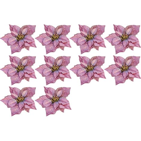 Fleurs Artificielles - Décoration Fête Mariage Anniversaire Noël - 10 Pièces (1/5)