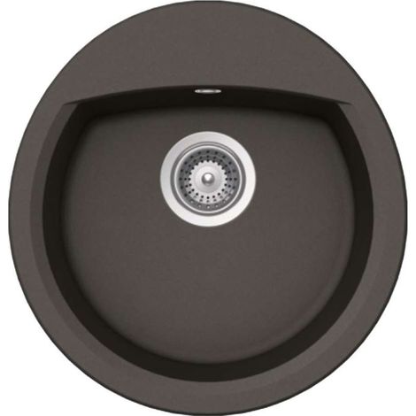 Schock Einbauspüle Cristalite Manhattan R-100 A Asphalt GAS Exzenterbedienung (1/2)