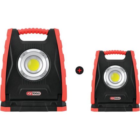 Lot de 2 projecteurs mobiles à LED 10W 1000 Lumens + 30W 3000 Lumens
