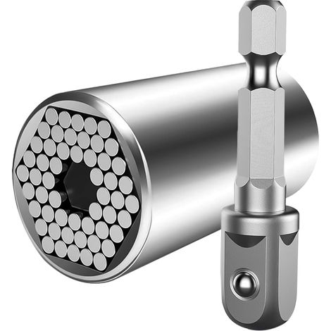 Clé à douille universelle, Douille Universelle, 7 19mm, multifonctions, outils à main, adaptateur de foret, outils de réparation (1/5)