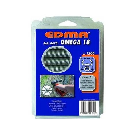 Klammern Omega 18 - Galva A - x 1200 St. (1/4)