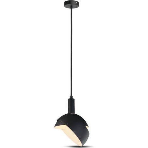 Lámpara de araña LED V-TAC con pantalla de aluminio y portalámparas E14 (máx. 60 W), color negro (1/5)