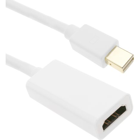 BeMatik - Adaptador mini-DisplayPort-macho  a HDMI-hembra