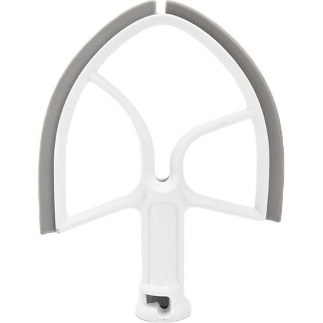 Batidor de borde flexible para batidora de pedestal con cabezal inclinable, reemplazo del cabezal mezclador para batidora de pedestal con bol elevable de 5QT (1/4)