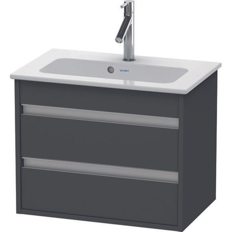 Mueble bajo lavabo KETHO COMPACT 480x600x385mm grafito mate (1/2)