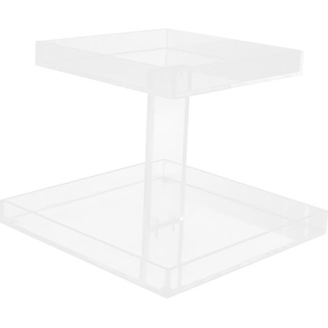 Organizer aus Acryl mit zwei abnehmbaren Ablagen für
