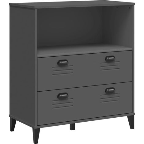 vidaXL Libreria VIKEN Antracite 80x40x80 cm in Legno Multistrato (1/5)