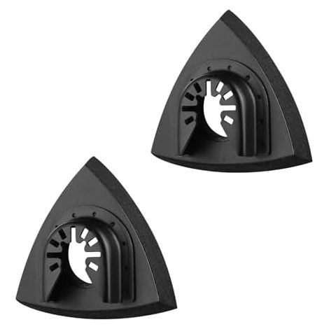 Lot de 2 disques abrasifs Delta - 80 mm Accessoire optimal pour Fein Multimaster, Bosch, Parkside, Ryobi, Worx, Workzone et plus encore Outil multifonction Papier abrasif (1/5)