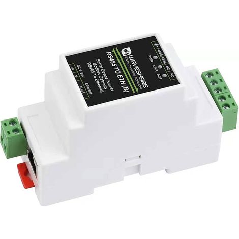 Convertisseur RS485 vers RJ45 blanc, module de conversion de signal industriel, dimensions 8,7 x 5,9 x 3,6 cm, réseau (1/5)