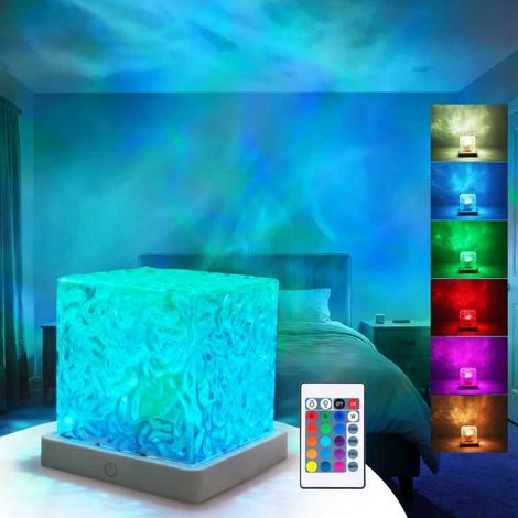 Projecteur de ciel étoilé LED - Veilleuse à vagues - 16 couleurs, 30 effets avec télécommande - Décoration pour chambre d'enfant, chambre à coucher, soirée jeux vidéo (1/5)