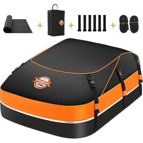 Coffre de Toit de véhicule Sac de Toit Voiture pour Voyage Résistant aux Intempéries 598L 1000D Nylon, 8 Sangles Renforcées, Tapis antidérapant, pour Les Voyages et Le Transport des Bagages (1/5)