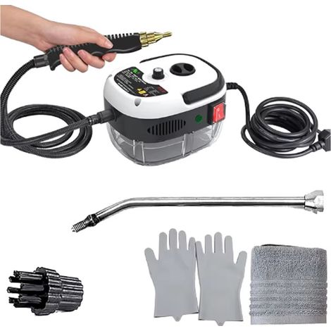 Tragbarer Dampfreiniger, 1500 W, mit 1-Liter-Wassertank, multifunktionaler Hochtemperaturdampf für Böden, Küchen, Fenster, Badezimmer und Autos. (1/5)
