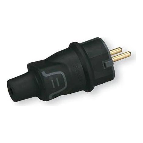 Clavija aérea de goma negra 16A Legrand 50342