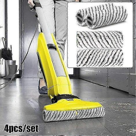 Kit de 4 rouleaux de rechange pour nettoyeurs de sols sans fil Karcher FC7, FC7 Premium, FC5, FC5 Premium et FC3 (Édition 0731) (1/4)