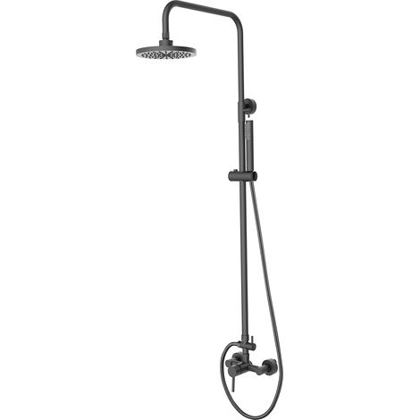 Conjunto de ducha de superficie Besco Decco Illusion Graphite (1/2)