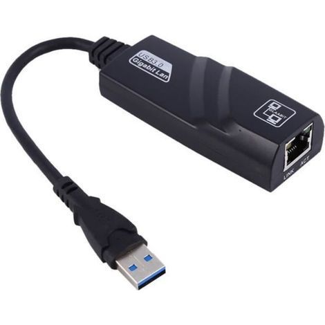 USB 3.0 Ethernet network adapter - TMISHION - RJ45 - SuperSpeed - Windows and Mac compatible - Compact (1/4)