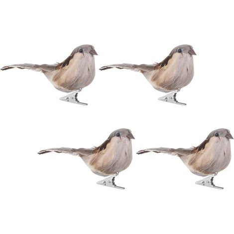 Künstliche Vogeldekorationen aus Schaumstoff mit Federn und