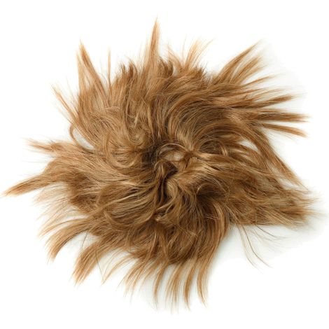 Pelucas con moño rizado para mujer, coletas despeinadas, gomas para el pelo, pelucas voluminosas, extensiones de cabello sintético. (1/5)