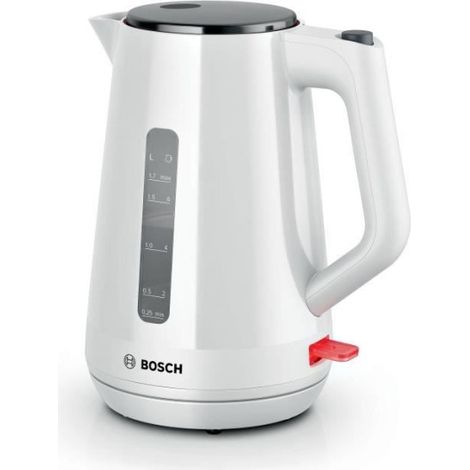 Bouilloire Electrique - BOSCH - TWK1M121 MyMoment - Blanche - capacité 1,7L - base 360° - rangement du cordon -3 sécurités automatiques (1/5)