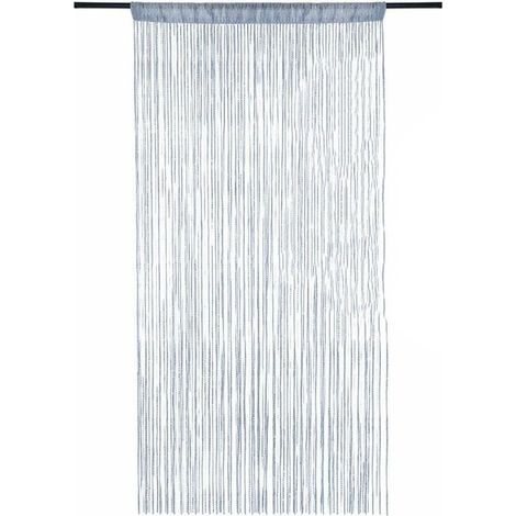 Hängender Perlenvorhang, 100 x 200 cm, Quasten-Tür- und Fenstervorhang, glänzende Trennwand, Volant, Quastenlinie (weiß)