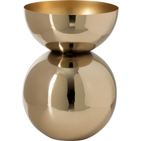 Vase Design Brillant "Edda" 29cm Doré (1/3)