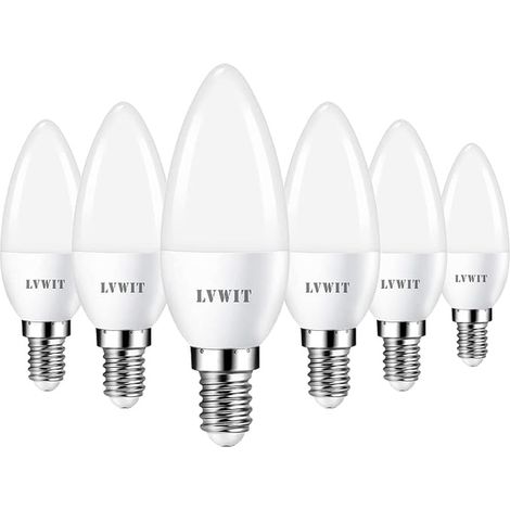 Ampoules à Bougies LED E14, Blanc Froid (1/2)