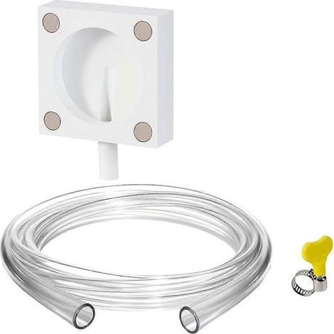 Kit de drainage magnétique pour climatiseur de fenêtre, tuyau de condensation transparent de 3,65 m avec collier de serrage, adaptateur magnétique pour climatiseurs de fenêtre et mini-split-AquaForge (1/5)