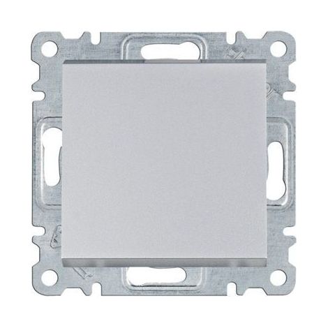 Interruptor Lumina de 1 polo, color plata, WL0012