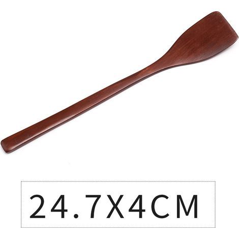 Holzspatel mit Antihaftbeschichtung. Küchenutensil. (1/5)