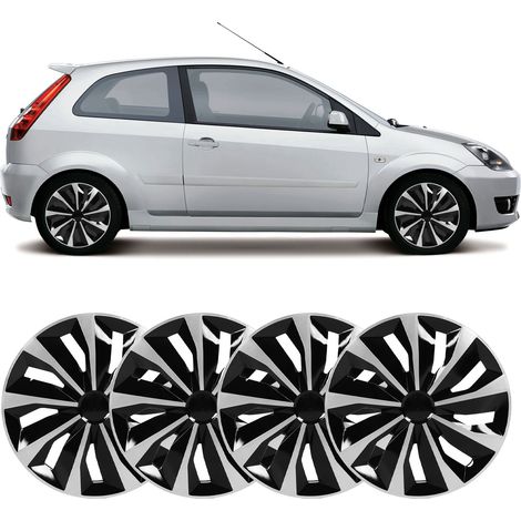 enjoliveurs de roue 17 pouces, universels pour Ford F-150 et la plupart des voitures (TT17 argent) (surdimensionnés et résistants) (1/5)