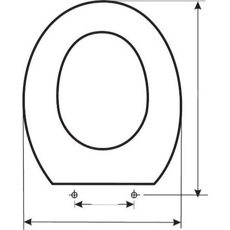 ETOOS 02351108 METRIC Tapa WC Noken Blanco - ref: 02351108