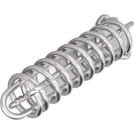 Corde d'amarrage à ressort amortisseur en acier inoxydable 11x405mm pour bateau et yacht, lot de 2 (1/5)