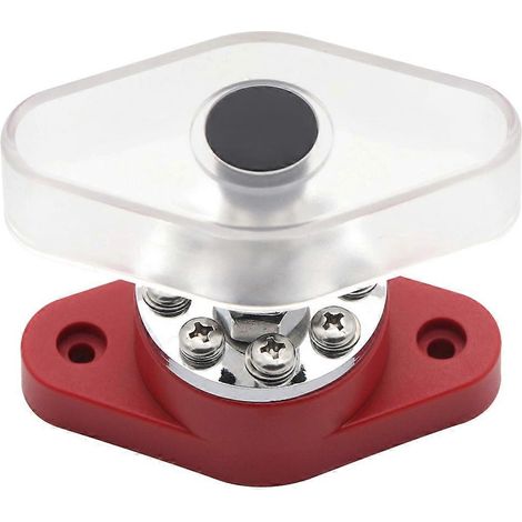 Bornier de distribution 300 A pour barre omnibus automobile, borne à vis-8.50X7.00X4.50CM-Red (1/4)