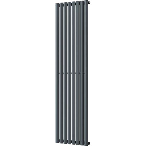 Omeara - Anthracite Vertical Radiator H1800mm x W464mm Single Panel (1/3)
