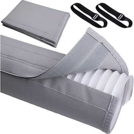 Housse isolante tuyau clim portable, pour gaines évacuation 5 po/12,7 cm et 5,9 po/15 cm, cache ventilation (1/5)