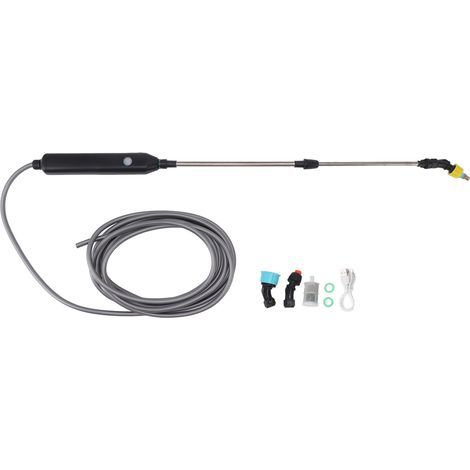 Pulvérisateur électrique alimenté par batterie, baguette d'arrosage, pompage automatique pour plantes de jardin, tuyau de 5 mètres/16,4 pieds (1/5)