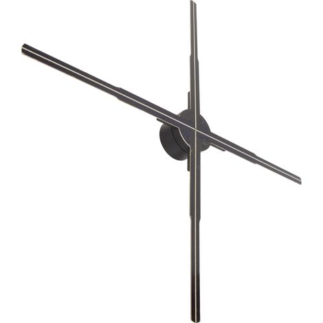 Ventilador holográfico 3D Ultra HD con 722 LED, compatible con aplicación móvil, PC, WiFi, pantalla publicitaria con control remoto, 100-240 V, enchufe estadounidense, 24,2 pulgadas