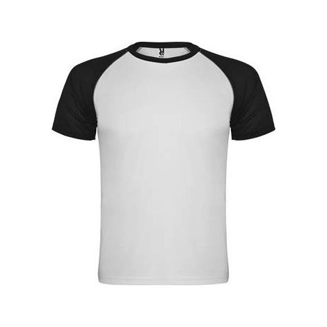 Camiseta deportiva en tejido técnico de manga corta INDIANAPOLIS ROLY XXL Blanco/Negro
