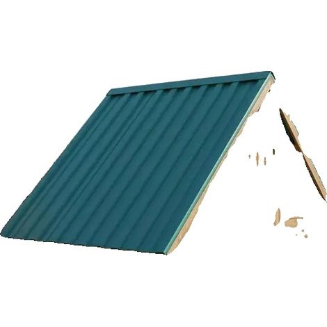 Paneles para techo, acero galvanizado duradero, diseño resistente a la intemperie, gris, 80x45cm, 12 unidades (1/2)