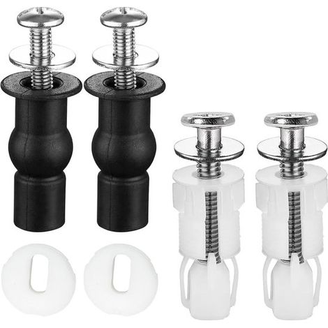 Tornillos de expansión para asiento de inodoro, 4 piezas, Bisagras de fijación para asiento de inodoro (1/5)