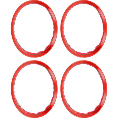 4PCS Bague Centrale Jante Aluminium Alliage Écarteur Décoratif pour Voiture Tuning Rouge (1/5)