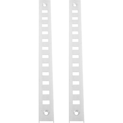 2 Stück Edelstahl Regaltrenner für Gefrierschrank und Supermarkt Kühlschrank Silber (1/5)