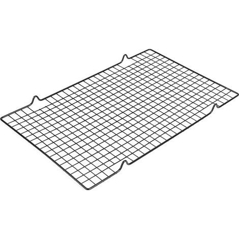 Grille de cuisson de refroidissement, grille de refroidissement noire, barbecue de cuisson multifonctionnel sur les toits de 15.9X10X0.8In pour les villas de pelouses de plateau (1/5)