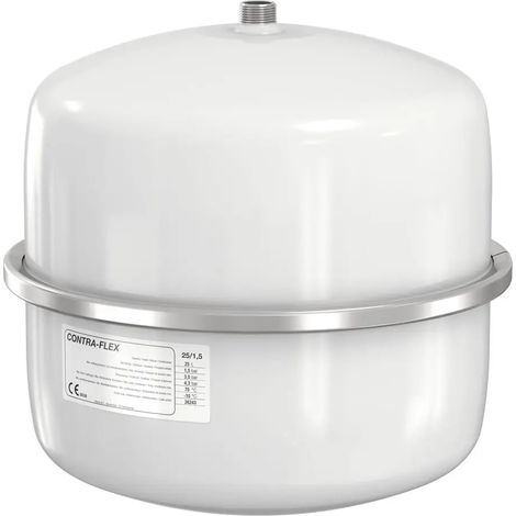 Flamco Vase d'expansion Contra-Flex 25 L/1,5 bar (3 bar) blanc, pour CH, 26233
