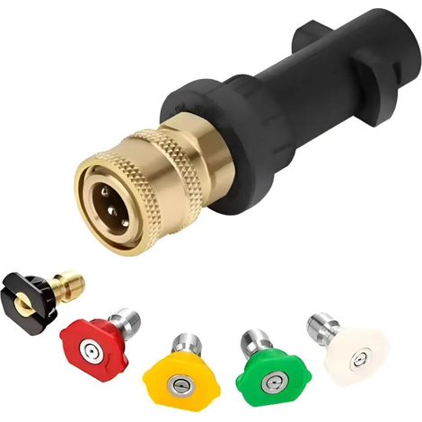 Adaptateur De Raccord - Pour Nettoyeur Haute Pression - Compatible Karcher - 1 Pièce (1/5)