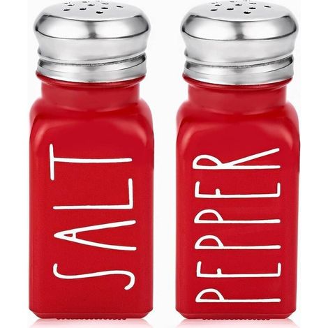 Set di 2 barattoli per spezie, barattoli per spezie da cucina, barattoli per spezie in acciaio inox, barattoli per spezie originali per picnic e barbecue, utensili da cucina - Crezuo