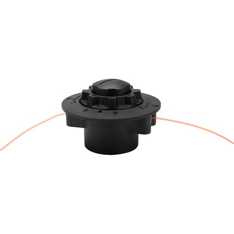 Tête de débroussailleuse universelle en plastique renforcé, noire, Ø11,7 cm, avec fil 2 mm – Compatible Stihl Autocut C5-2, FS38, FS45, FSE60, FS50 (1/5)