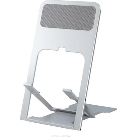 Mini bureau multi-angle pliant support de téléphone portable creux en plastique support de tablette portable pour iphone 12 11 8 7 pro support argent