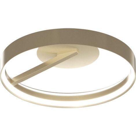 Plafoniera moderna top light malika 1216 pl40 oc led cct switch 3746lm oro